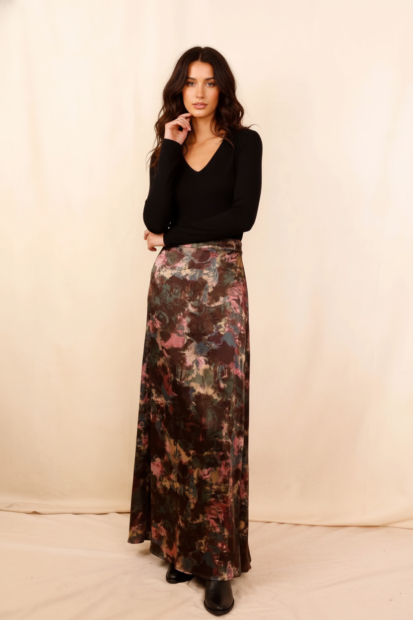 Pink floral Mathéa skirt