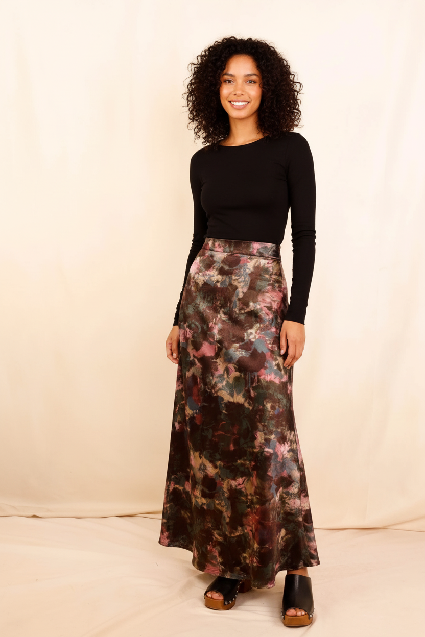 Pink floral Mathéa skirt
