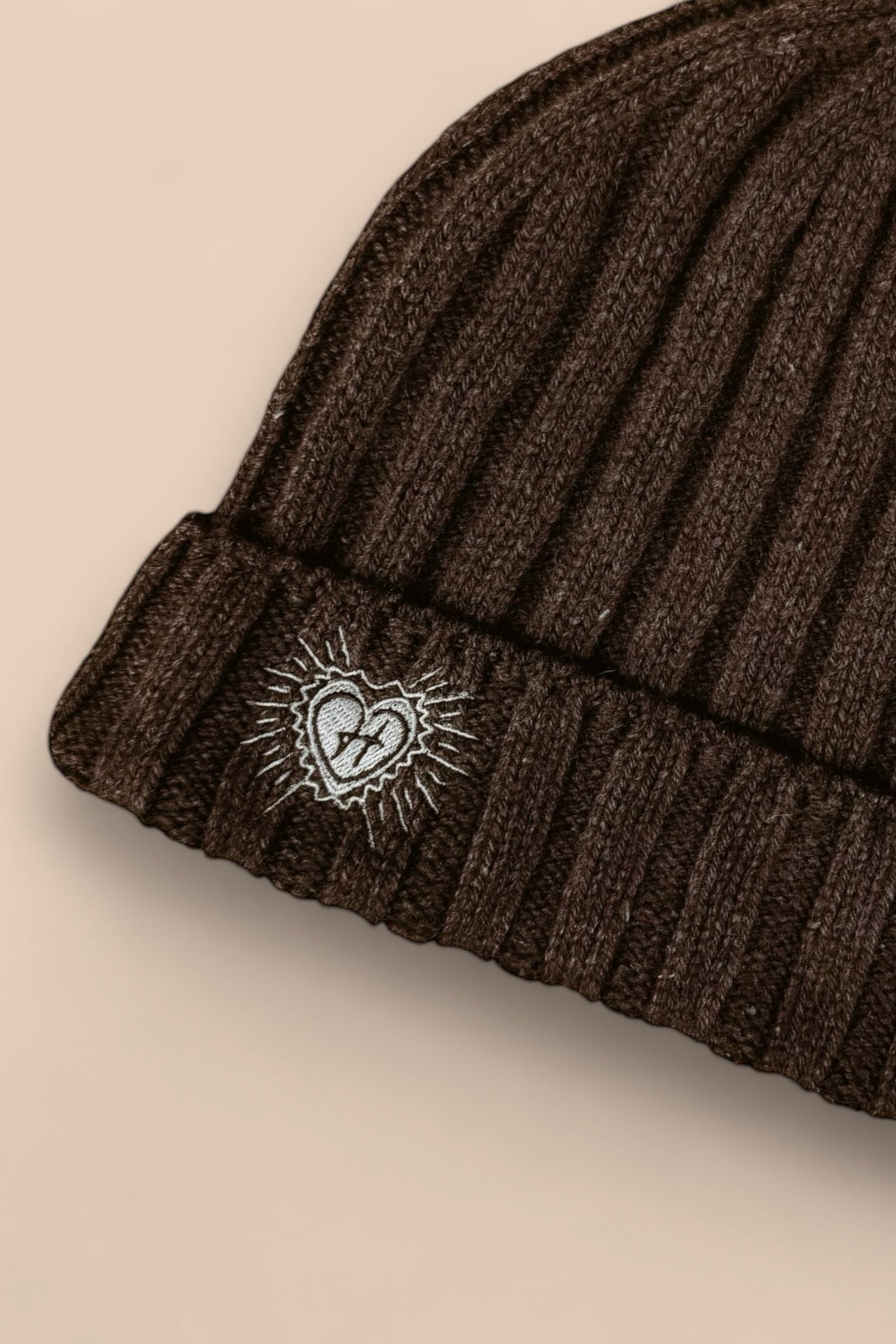 LÉO hat - brown - 100% cashmere