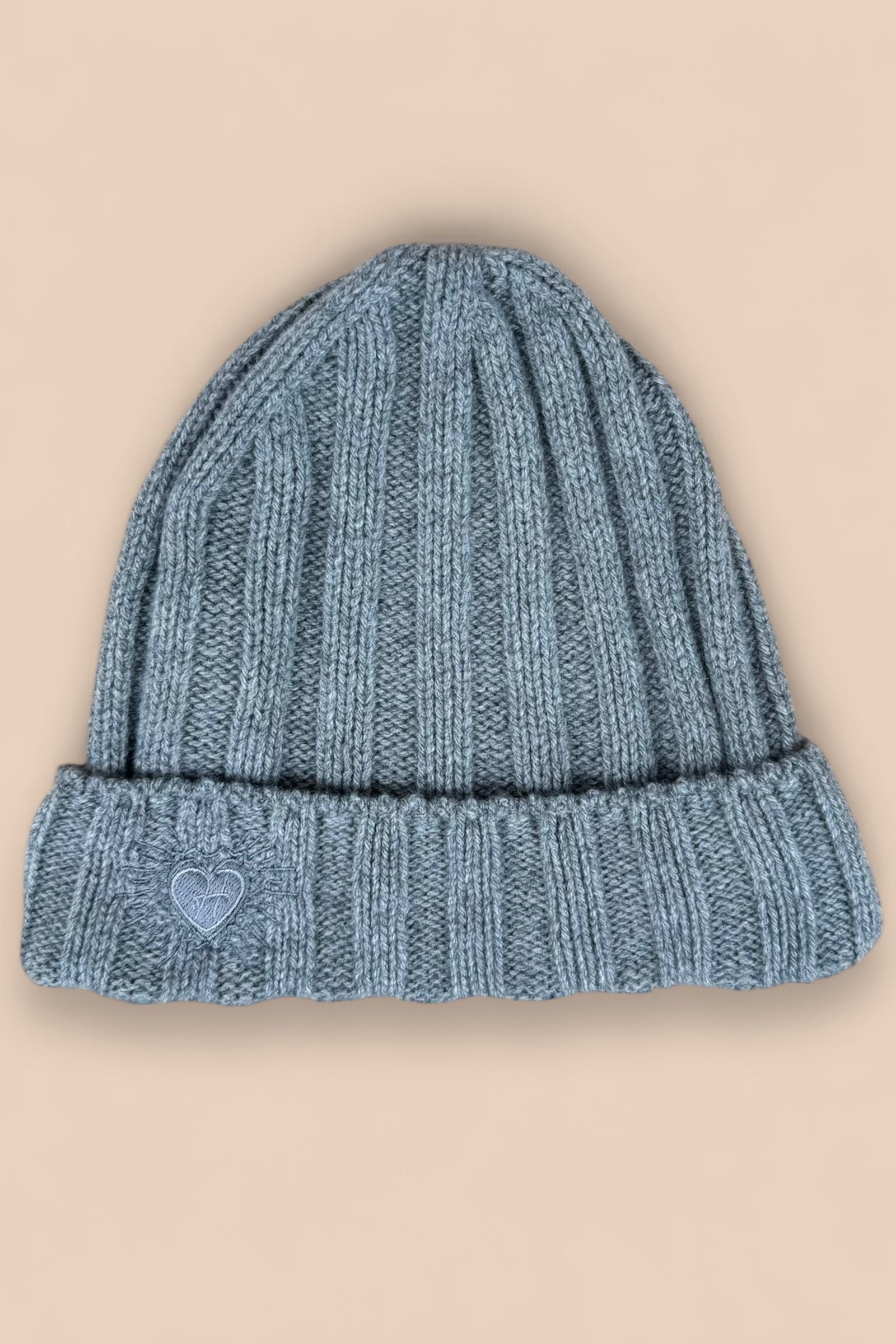 LÉO hat - pearl grey - 100% cashmere