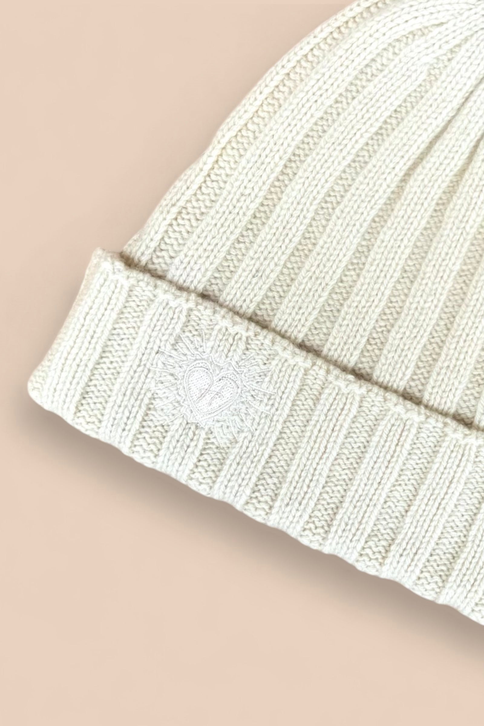 LÉO hat - ivory - 100% cashmere