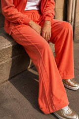 Sweat zippé Loungewear ALBA Corail - Coton