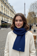 Echarpe BONNIE - bleu - 100% cachemire