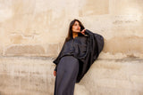 Chemise Satchi - 100% Grey Tencel - HORTENCE