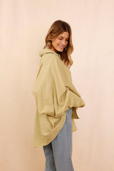 Chemise SATCHI - kaki - 100 % Voile de coton - HORTENCE