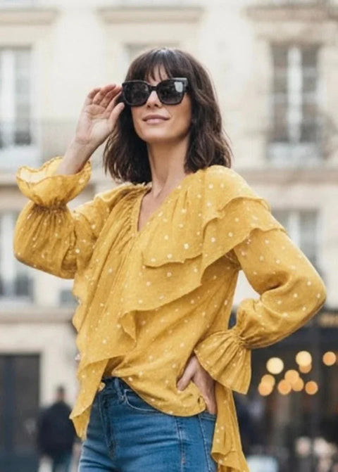 Chemise AMARA Jaune - Coton