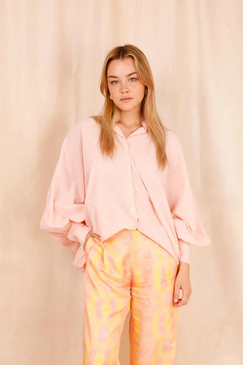 Chemise SATCHI - rose quartz - 100 % Voile de coton - HORTENCE