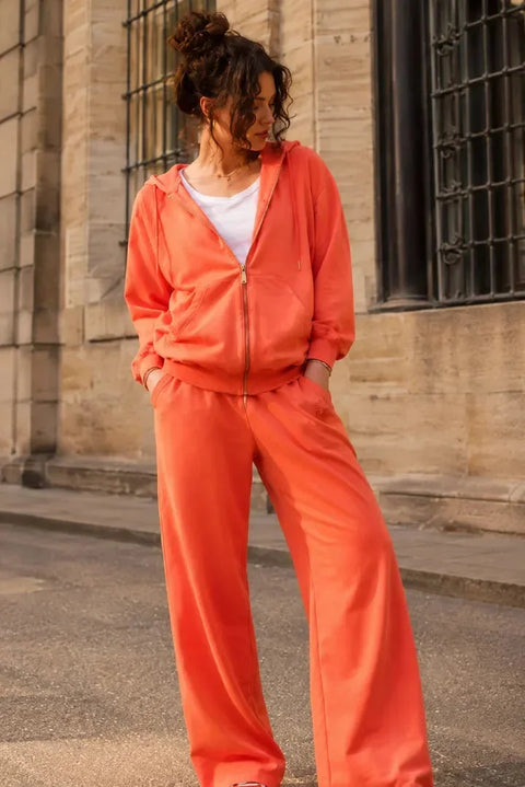 Pantalon Loungewear NOLA Corail - Coton