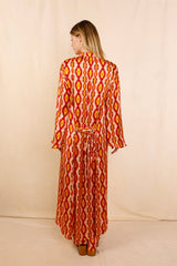 Robe - Kimono MONA Γ©tΓ© indien - 100 % Soie - HORTENCE