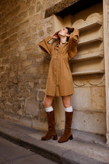Robe VAHINA DRESS - Bronze π - HORTENCE