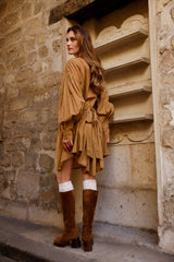 Robe VAHINA DRESS - Bronze π - HORTENCE