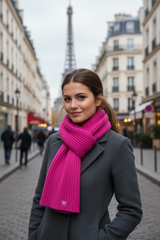 BONNIE scarf - fuschia - 100% cashmere