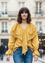Chemise AMARA Jaune - Coton