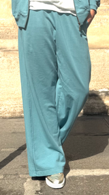NOLA Green/Blue Loungewear Trousers - Cotton