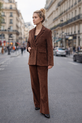 Blazer LINO Chocolat - Velours