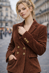 Blazer LINO Chocolat - Velours
