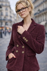 Blazer LINO Prune - Velours