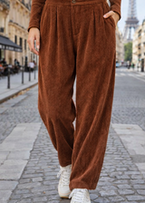 FELIX Chocolate Velvet Trousers