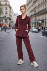 Blazer LINO Prune - Velours