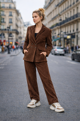 Blazer LINO Chocolat - Velours