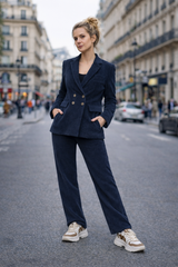 Blazer LINO Marine - Velours
