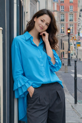 STELLA Turquoise Shirt - 100% Cotton