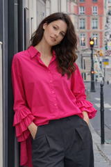 STELLA Fuschia shirt - 100% cotton