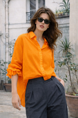 STELLA Orange Shirt - 100% Cotton