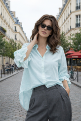 STELLA Sky Blue Shirt - 100% Cotton