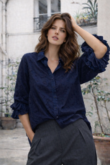 STELLA Marine Embroidered Shirt - 100% Cotton
