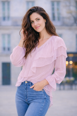 Chemise AMARA Parme– 100% Coton