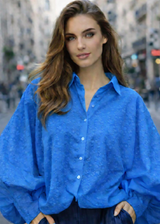 SATCHI Sea Embroidered Shirt - 100% Cotton