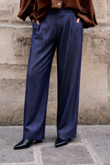 Pantalon ANGE Bleu - Tencel