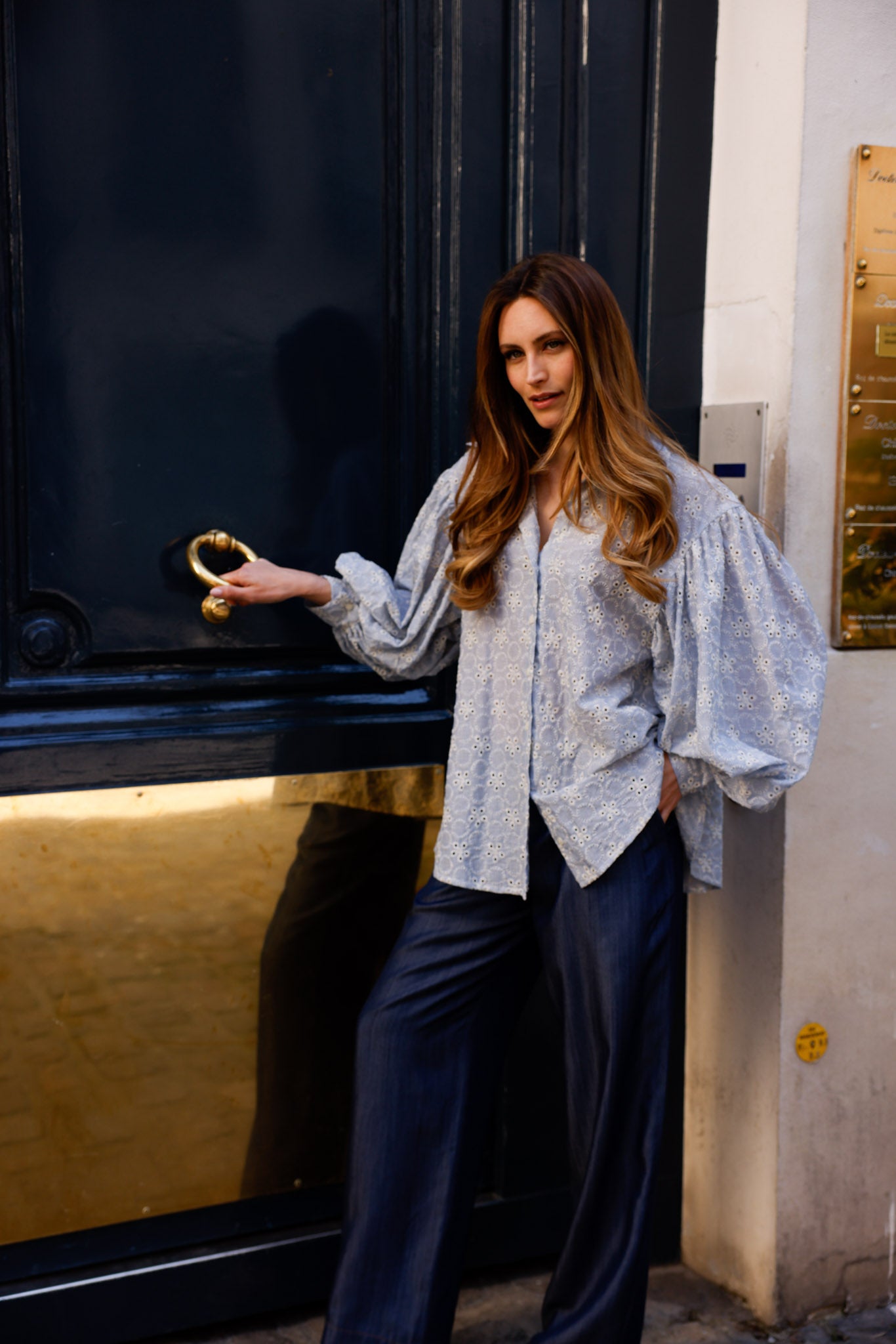 NATACHA blouse - Blue embroidery 🆕