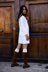 Paola Dress – English Embroidery - White 🆕