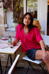 Short Marlo en tencel gris - Hortence Paris