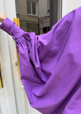 Chemise SATCHI - Purple - 100 % Voile de coton 🆕