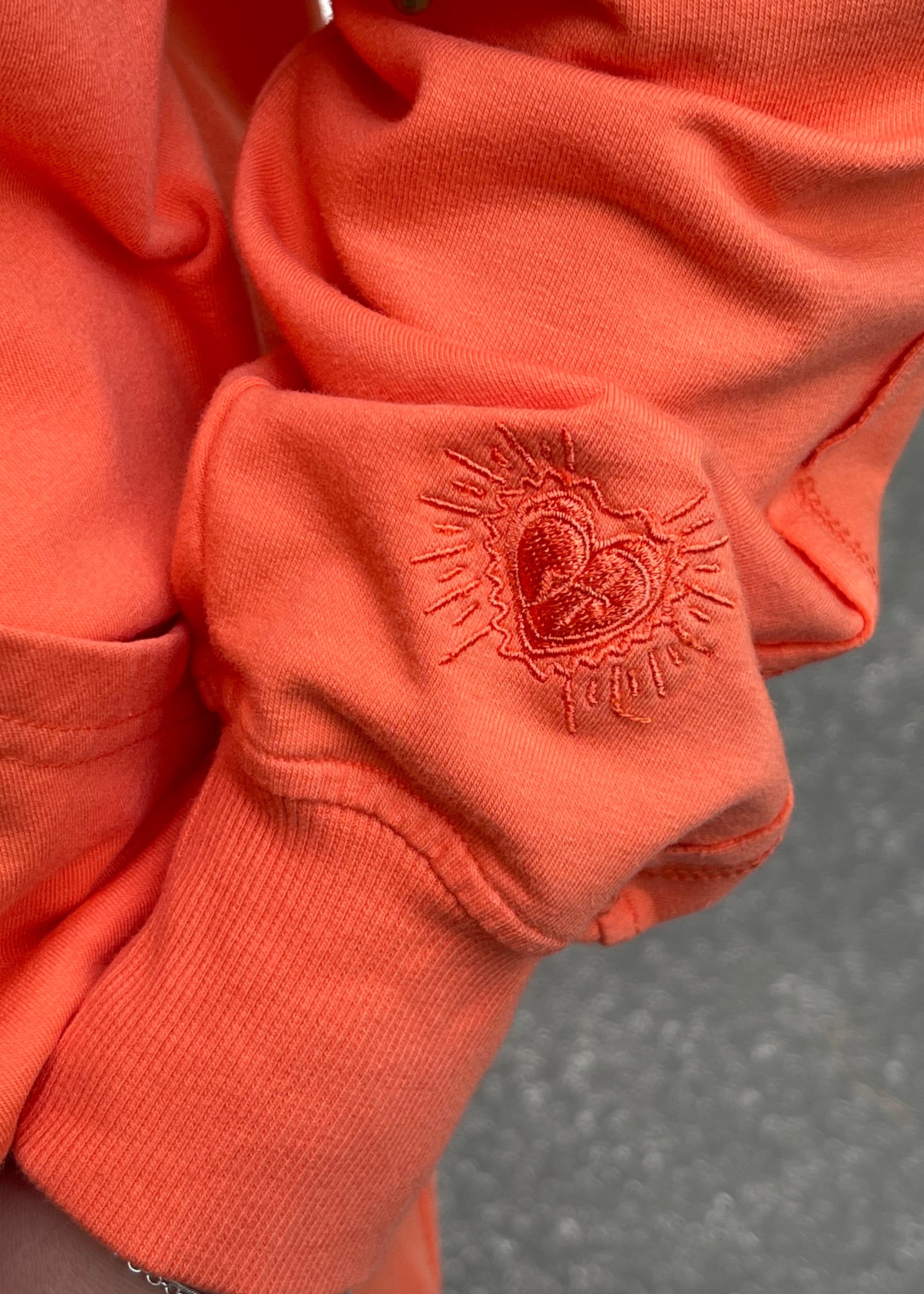 ALBA – Sweat zippé Loungewear Corail