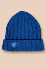 Bonnet LÉO Bleu Roi - Cachemire