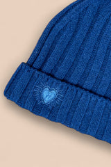 Bonnet LÉO Bleu Roi - Cachemire