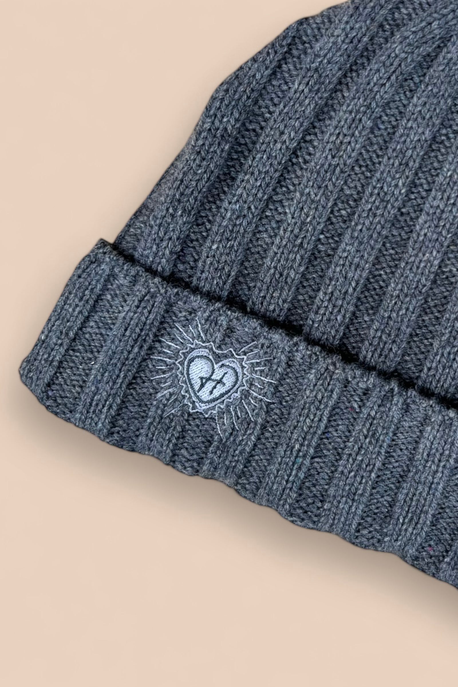 LÉO hat - grey - 100% cashmere