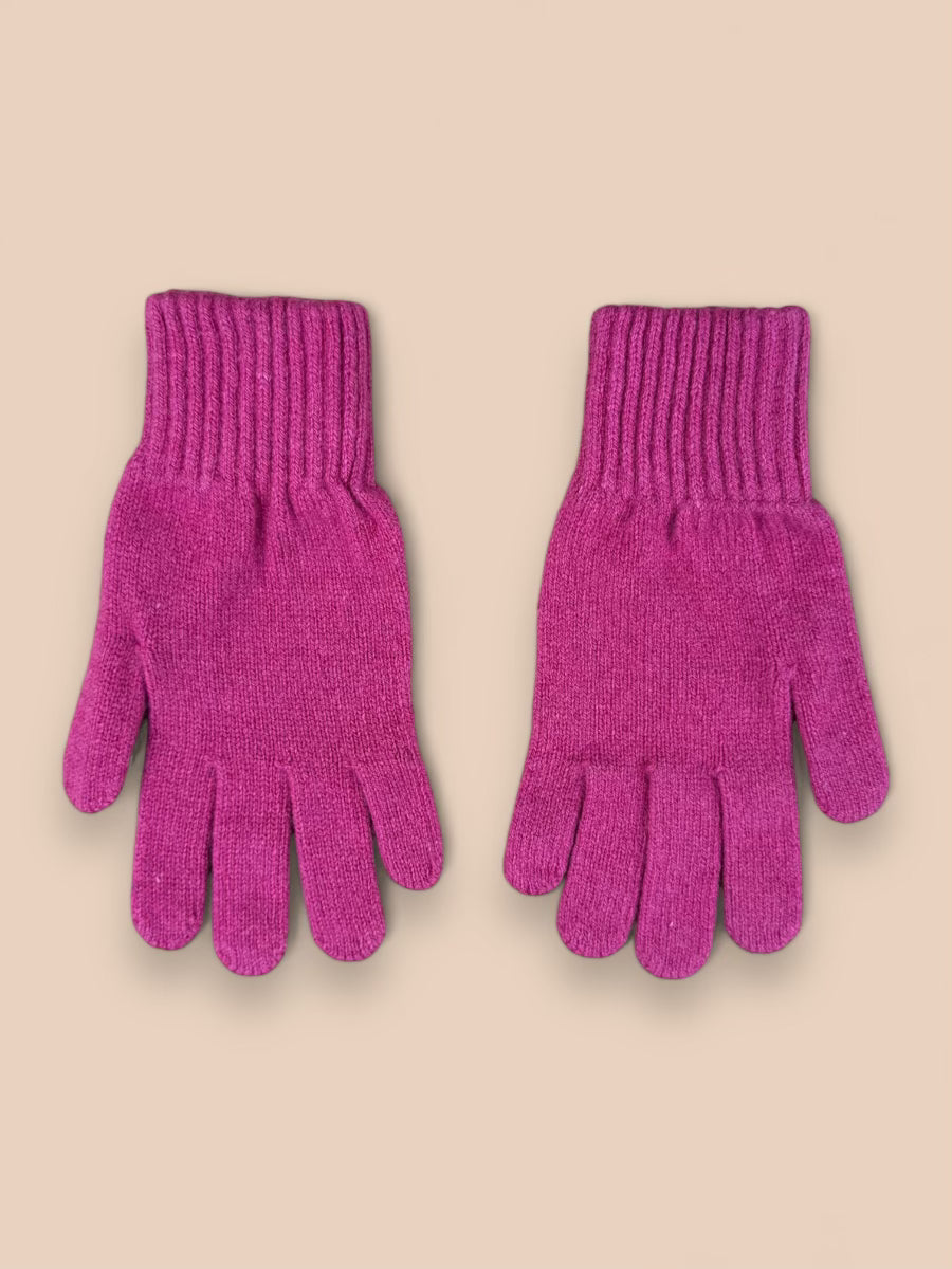 JULES gloves - fuchsia - 100% cashmere