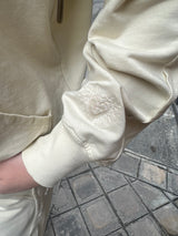 ALBA – Sweat zippé Loungewear Ivoire