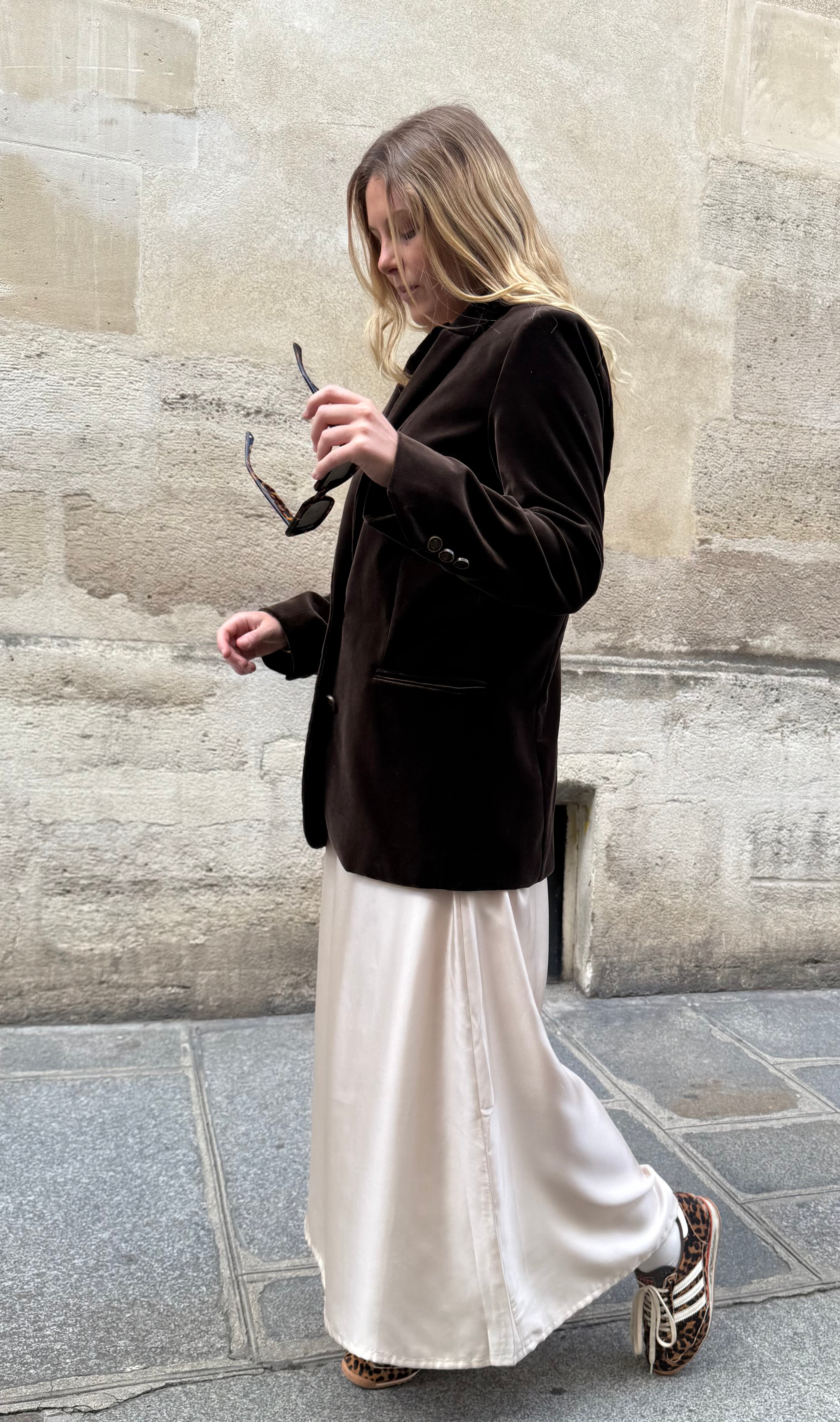 Jupe Mathéa - champagne - 100 % soie