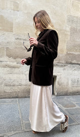 Jupe Mathéa - champagne - 100 % soie