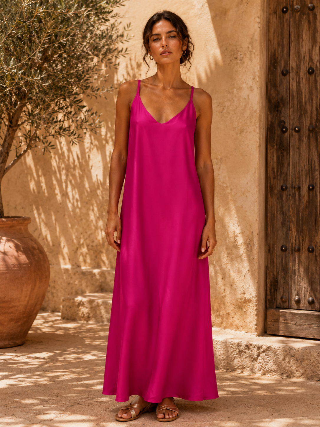 ILIA Fushia Dress - 100% Silk 🆕