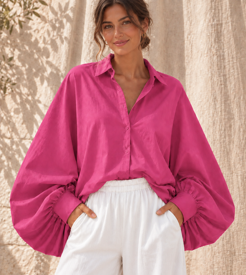 SATCHI Shirt Raspberry - 100% Cotton