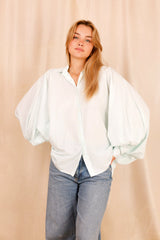 SATCHI shirt - white - 100% cotton voile