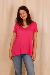 T-shirt MADISON fushia - col V