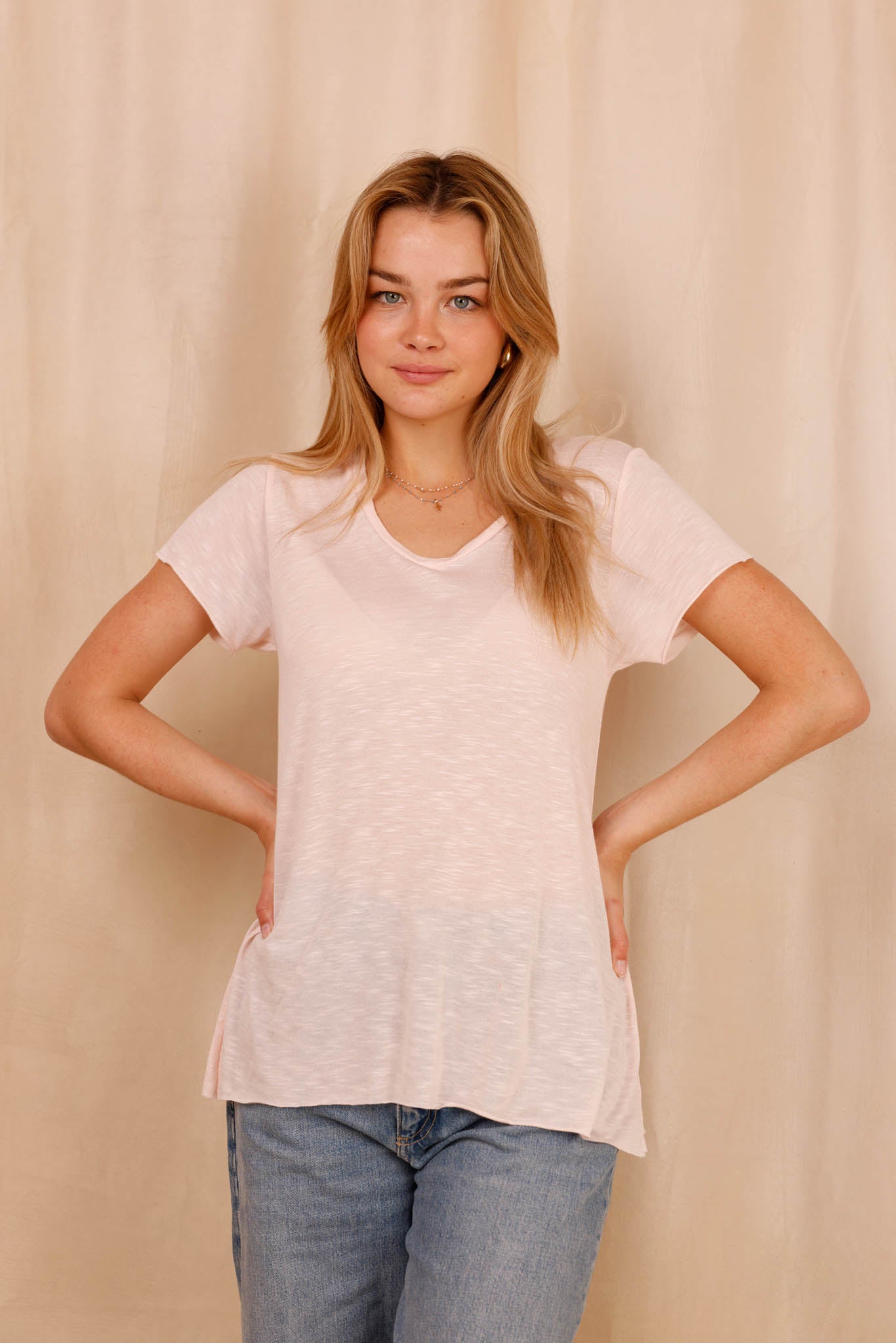 T-shirt MADISON rose quartz - col V